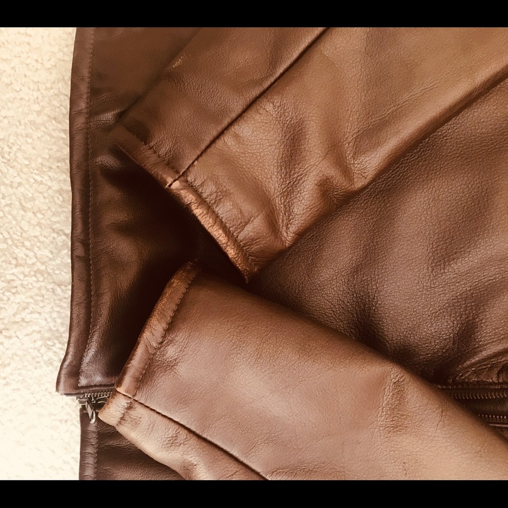 🔥✨Anna Biagini Brown/Faux Fur Leather Coat✨🔥🔥🔥🔥🔥🔥🔥🔥 - Picture 8 of 8